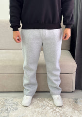 Wide leg cotton sweatpants