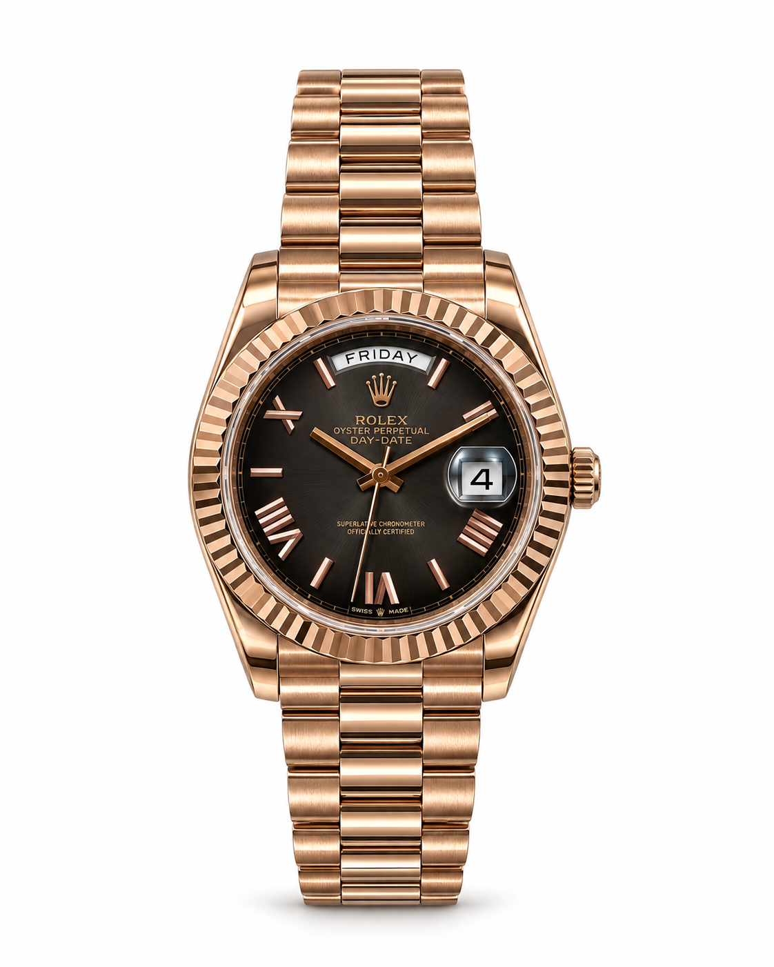 Rolex day date automatic rose gold 40mm