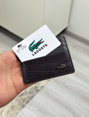 Lacoste brown card holder
