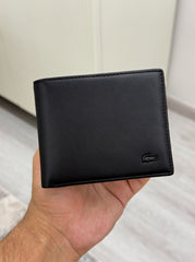 Lacoste black wallet genuine leather