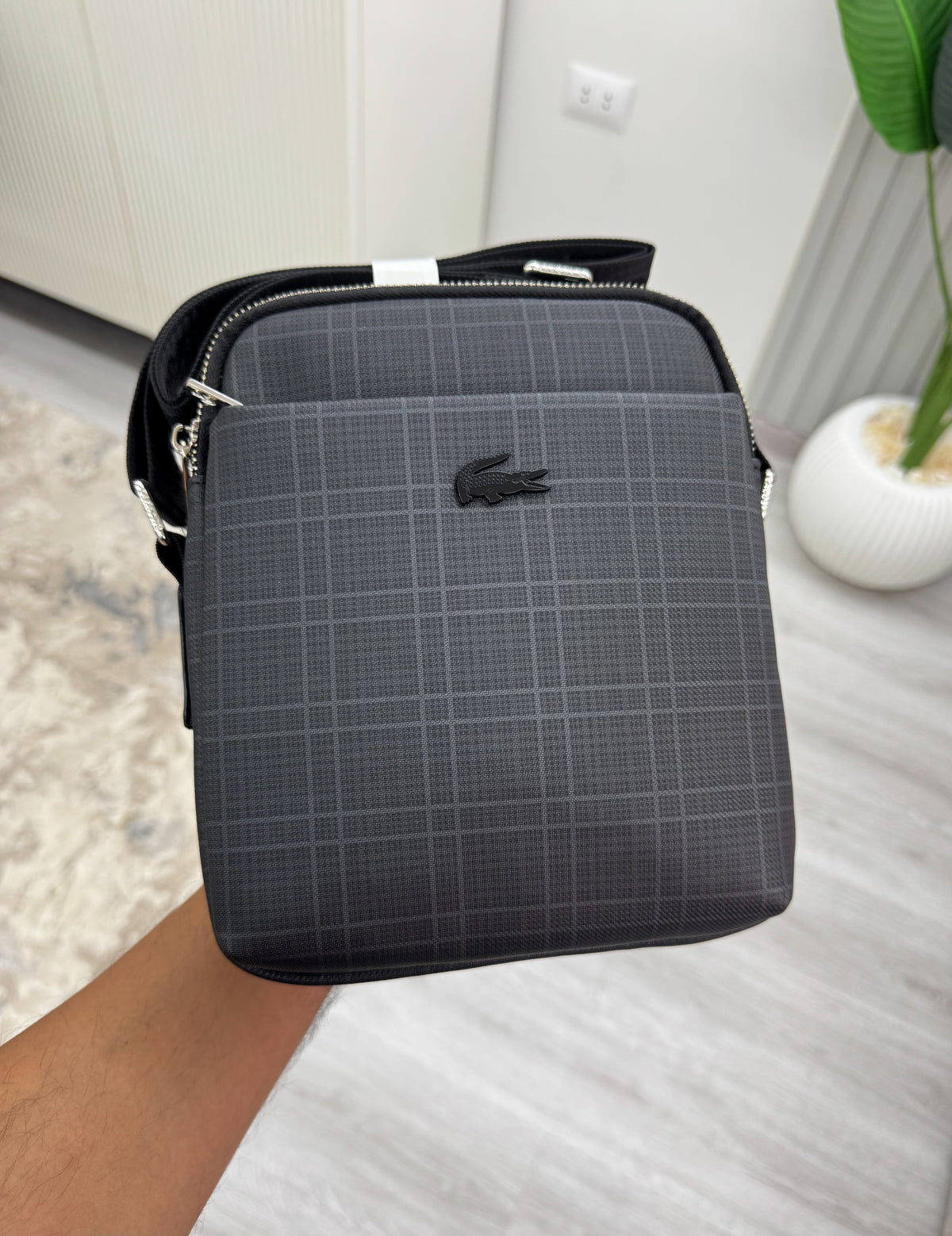 Lacoste black carrow cross bag