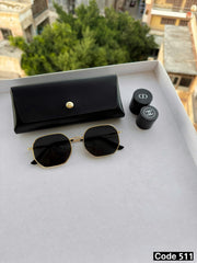 Medium rectangular sunglasses