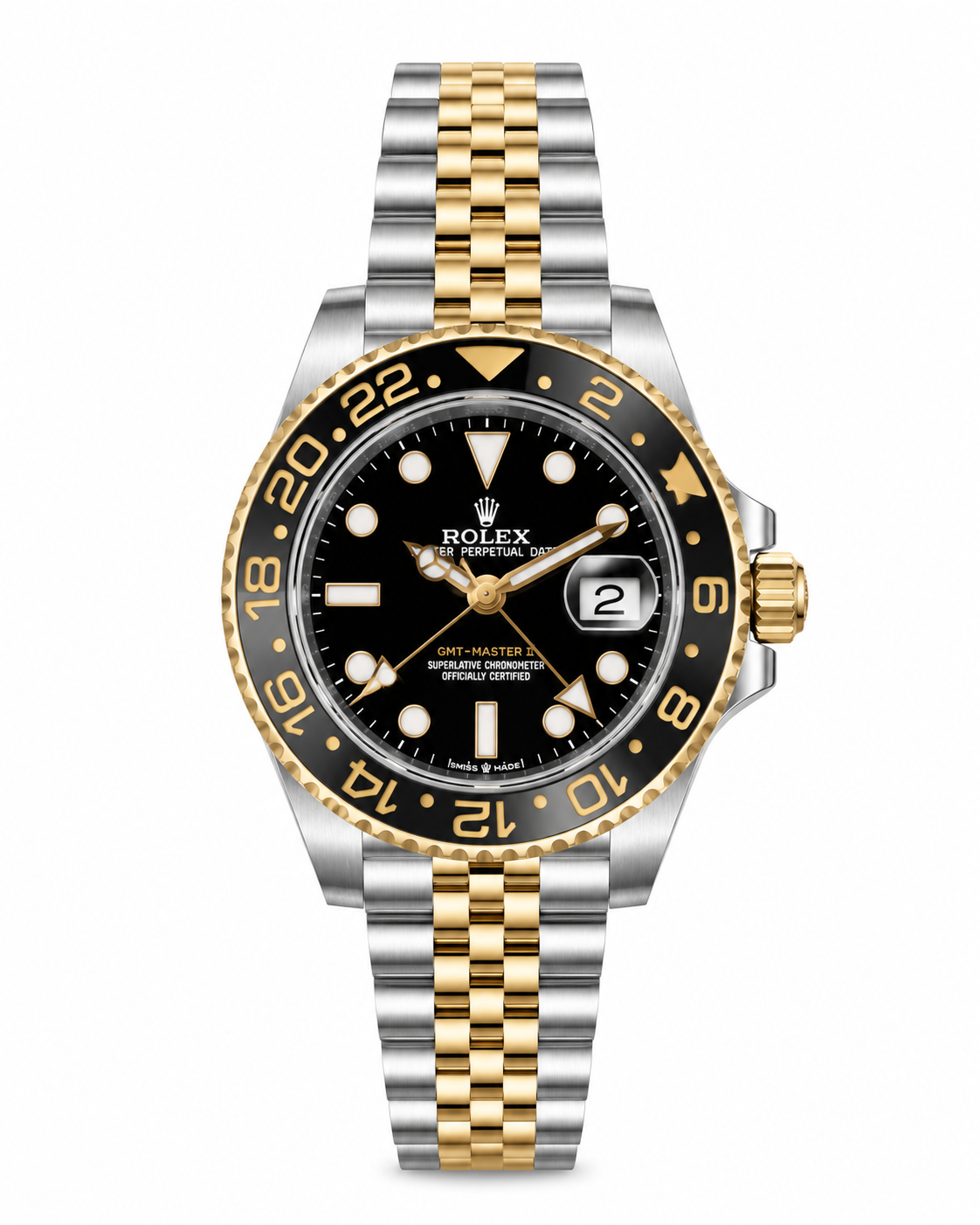 Rolex gmt automatic gold black 40mm
