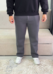 Wide leg cotton sweatpants