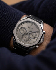 Boss hexagonal leather