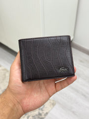 Lacoste brown crocodile wallet