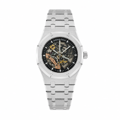 Ap skeleton automatic silver 41mm steel