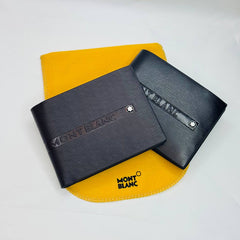 Mont blanc dark brown wallet
