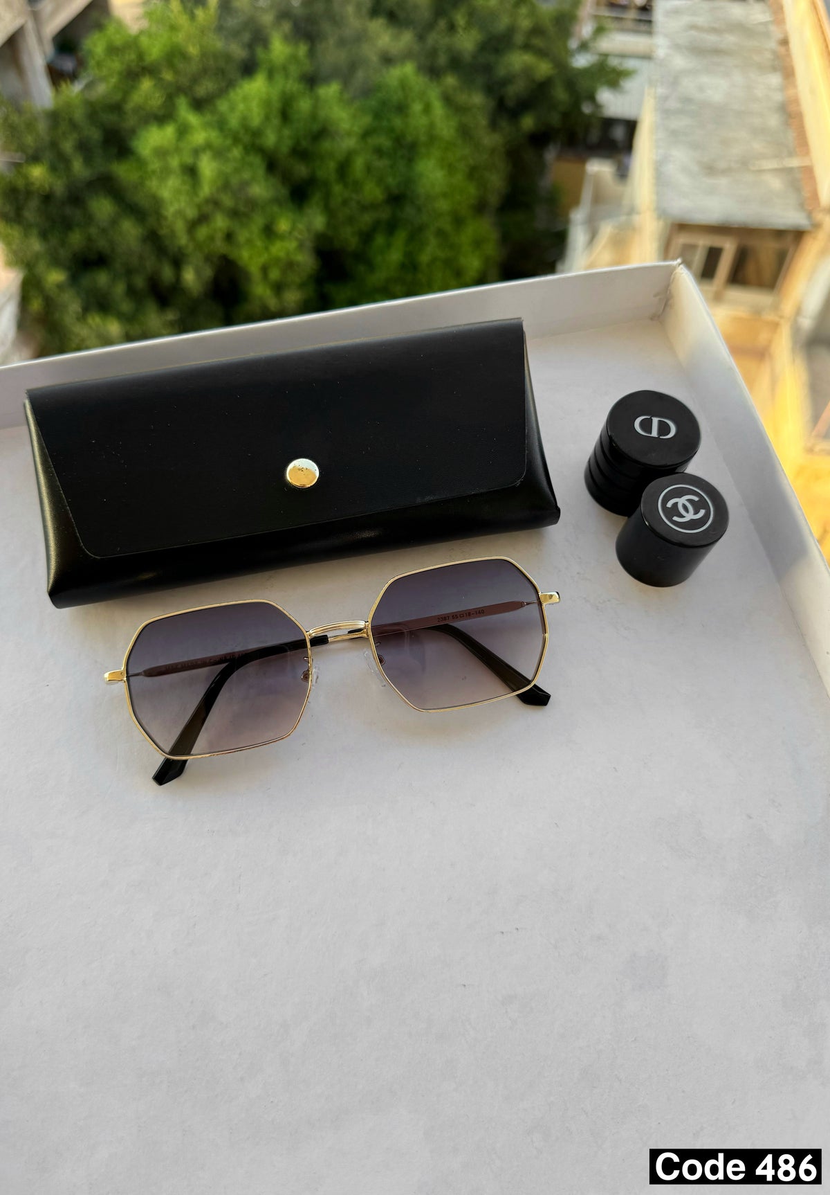 Hexagonal premium sunglasses