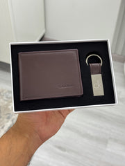 Ck brown (wallet & keychain)