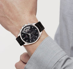 Tommy original black leather skeleton