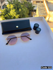 hexagonal basic Sunglasses uv400