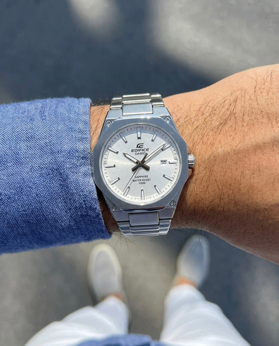 Casio hexagonal metal