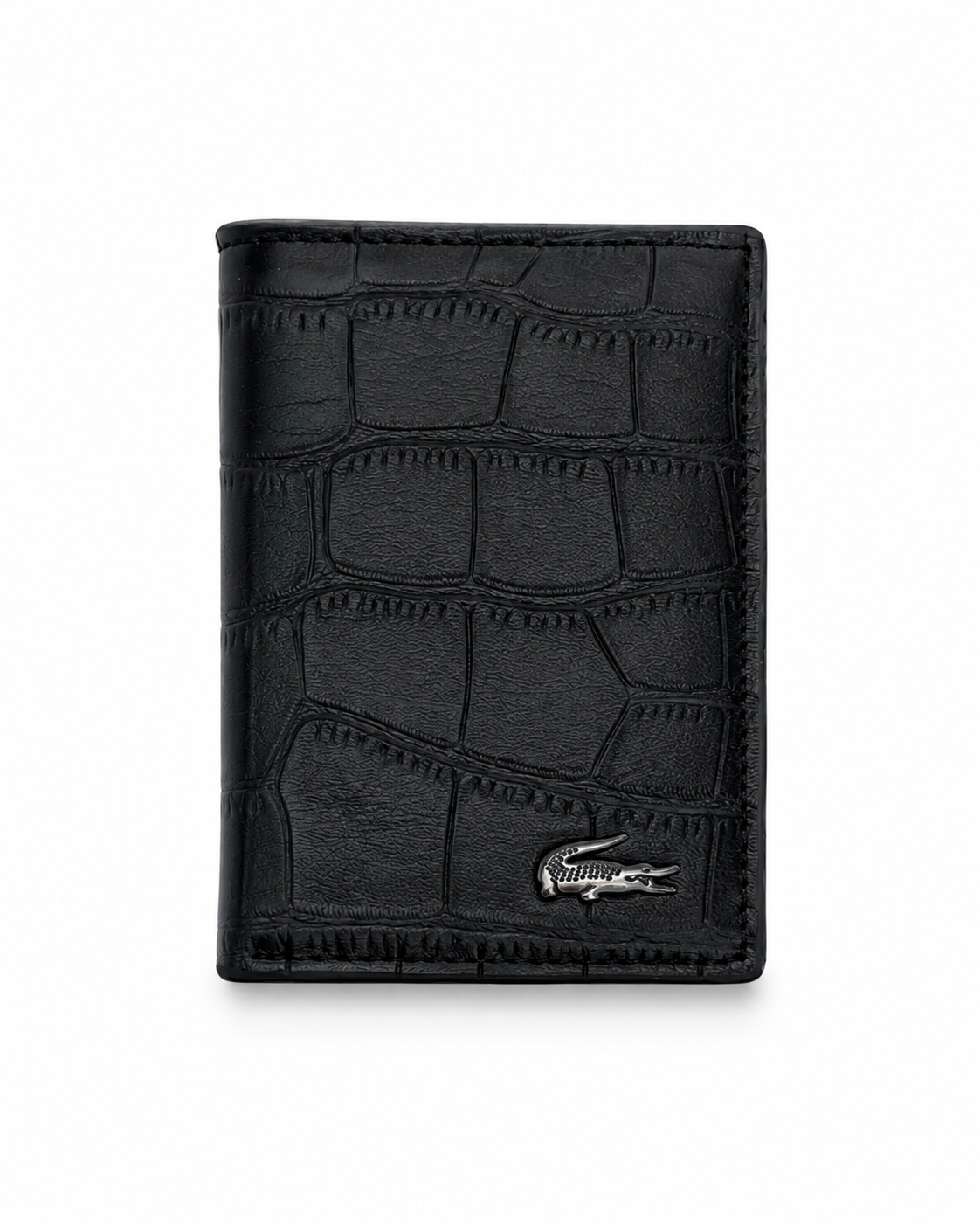 Lacoste black crocodile wallet
