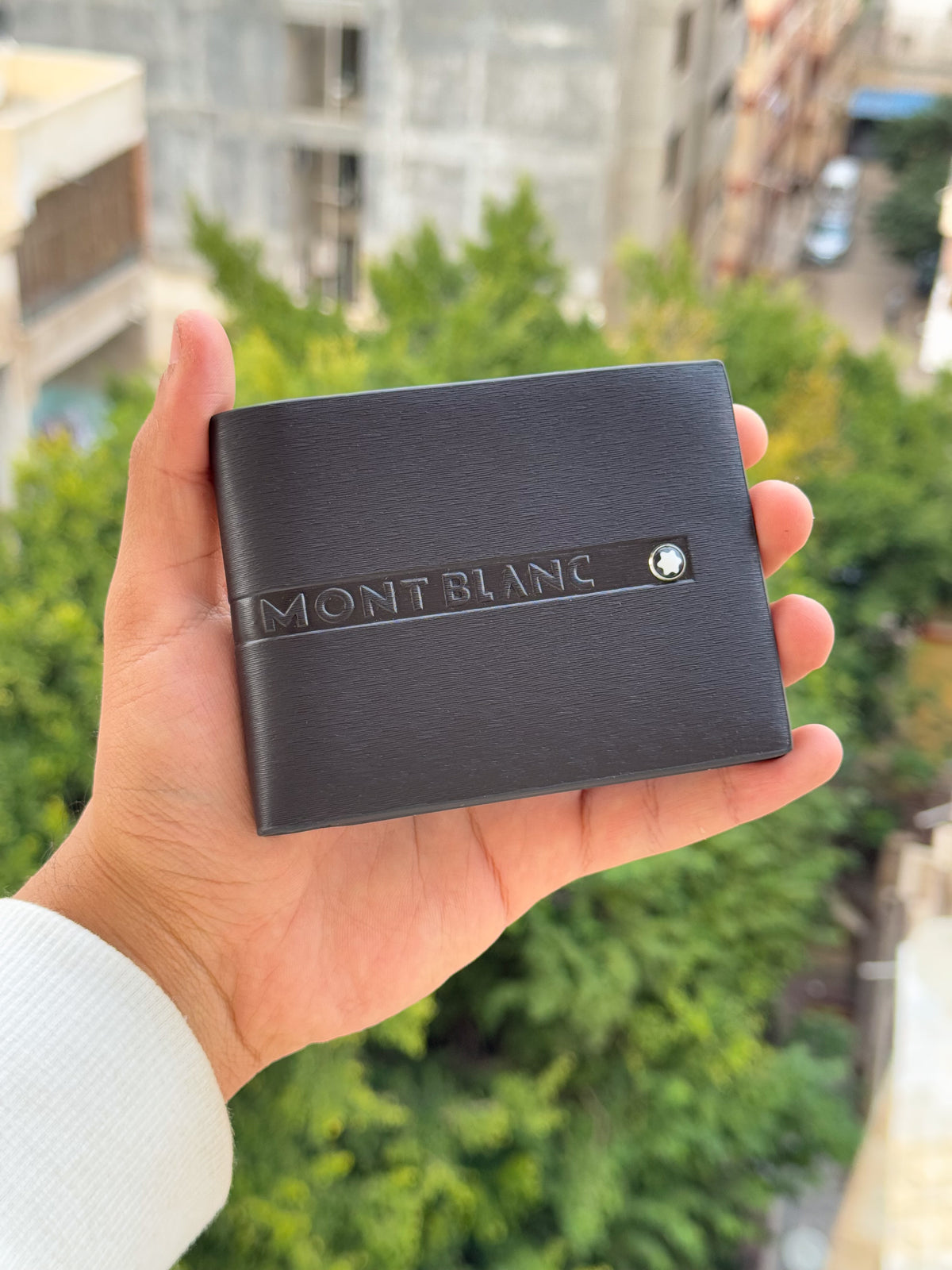 Mont blanc dark brown wallet