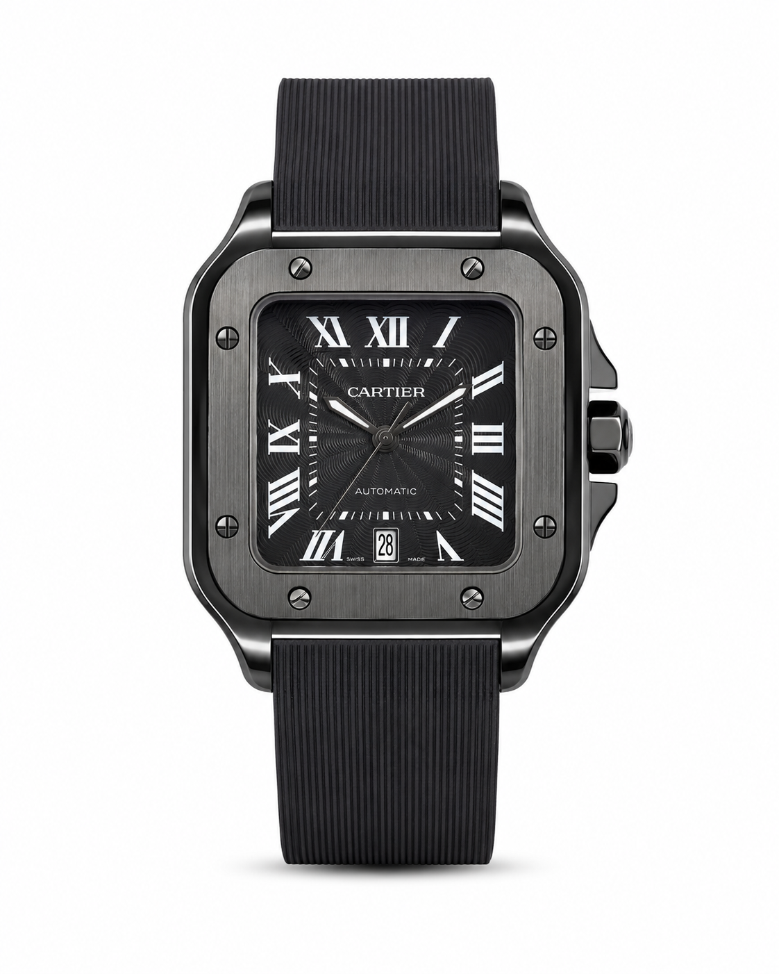 Cartier santos rubber