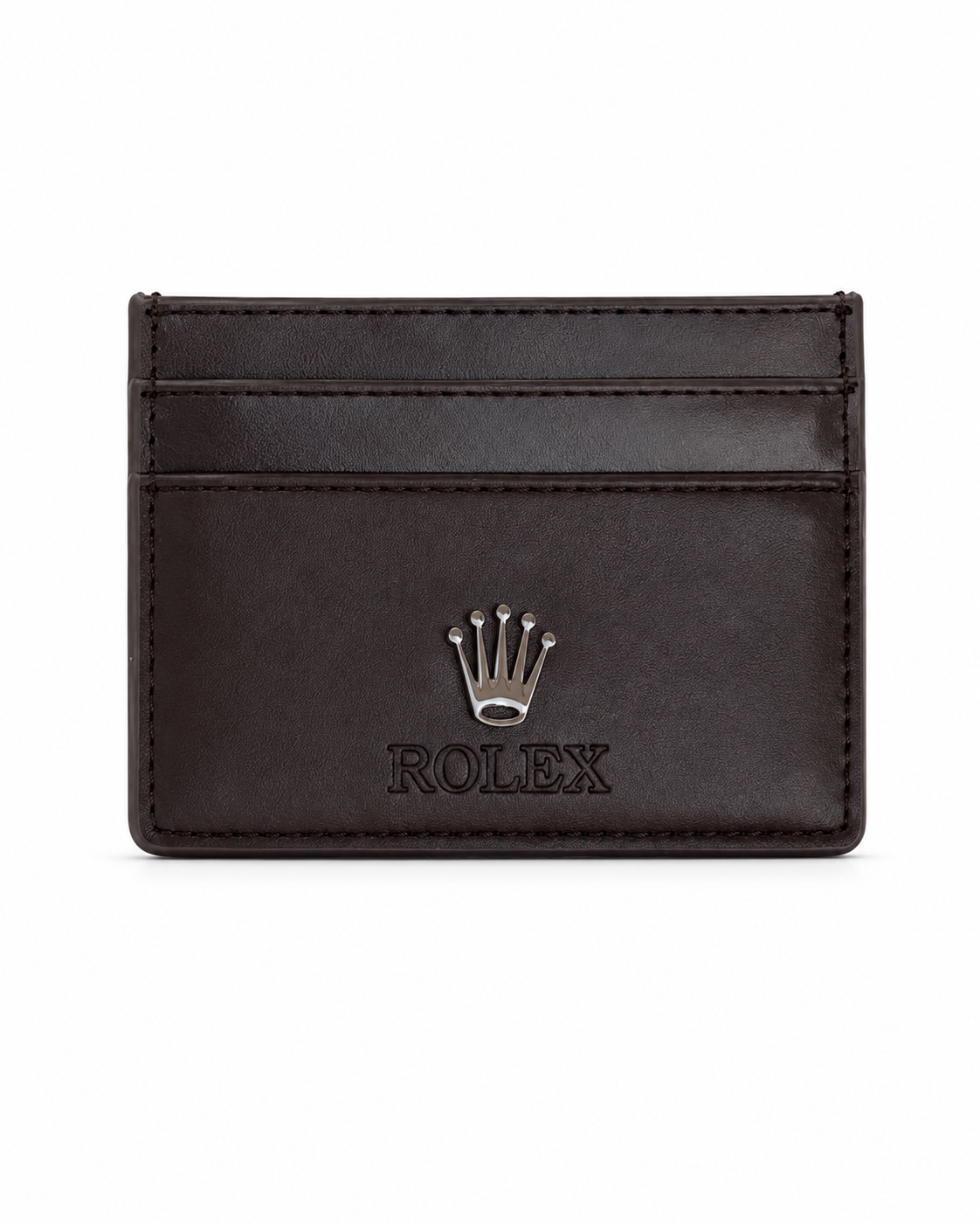 Rolex brown card holder