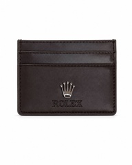 Rolex brown card holder