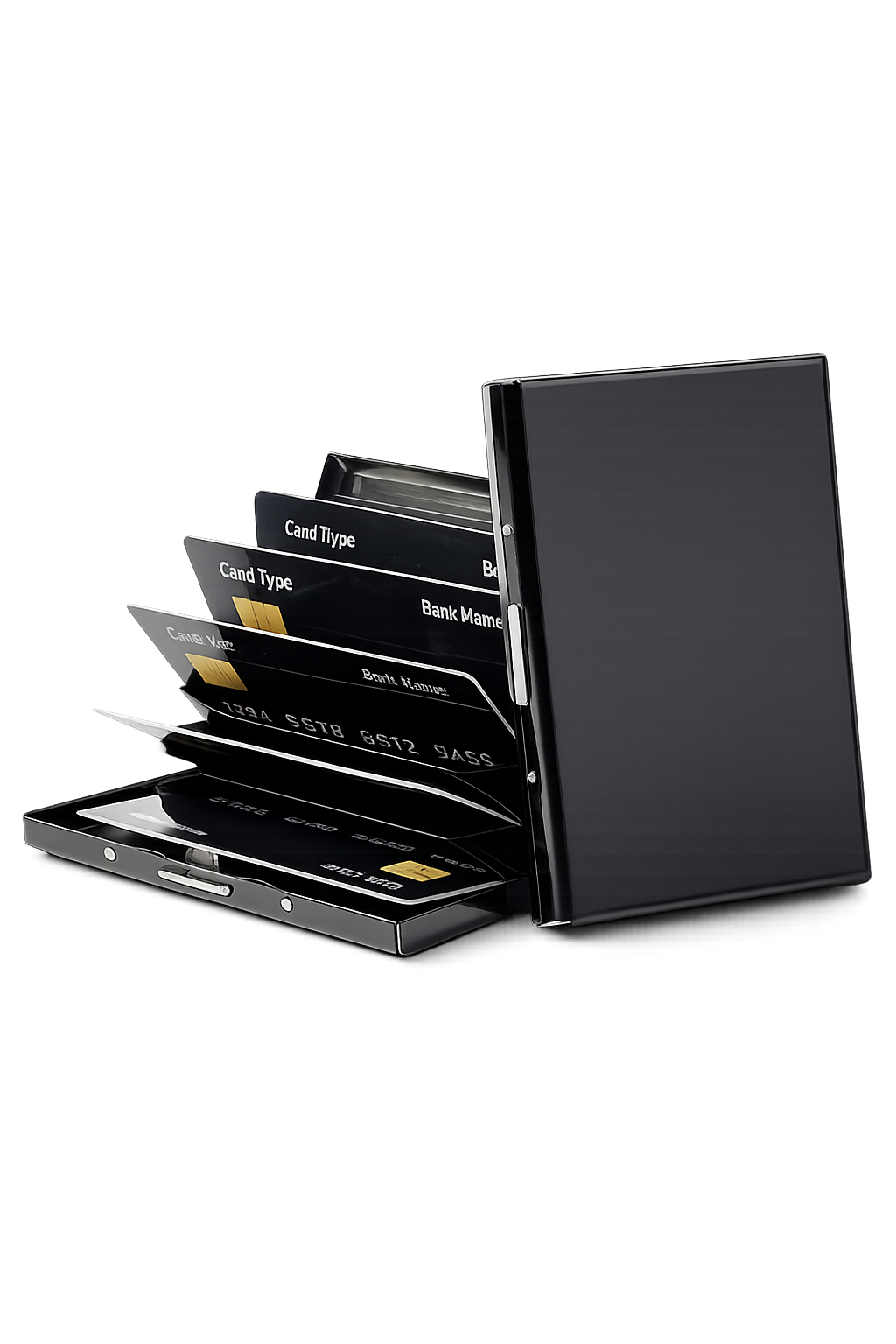 Stainless steel 2*1 (card holder & wallet)