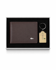 Lacoste brown 2*1 (wallet and keychain)