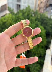 Ibso minimal for women gold burgundy