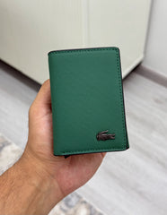 Lacoste green basic wallet
