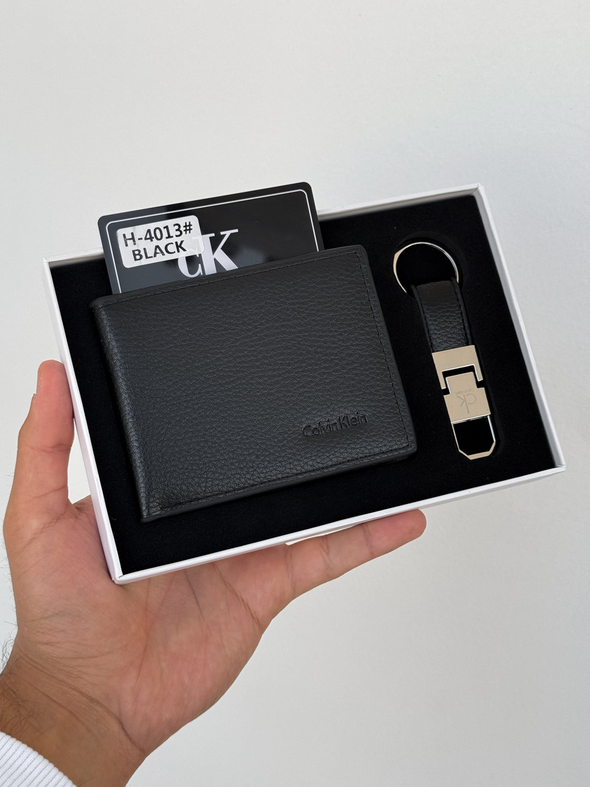 Ck black (wallet & keychain)