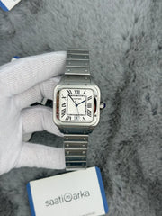 Cartier santos automatic full silver 42mm steel