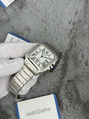Cartier santos automatic full silver 42mm steel