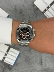Rolex daytona automatic black steel 40mm