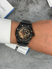 Ap skeleton automatic full black 41mm steel
