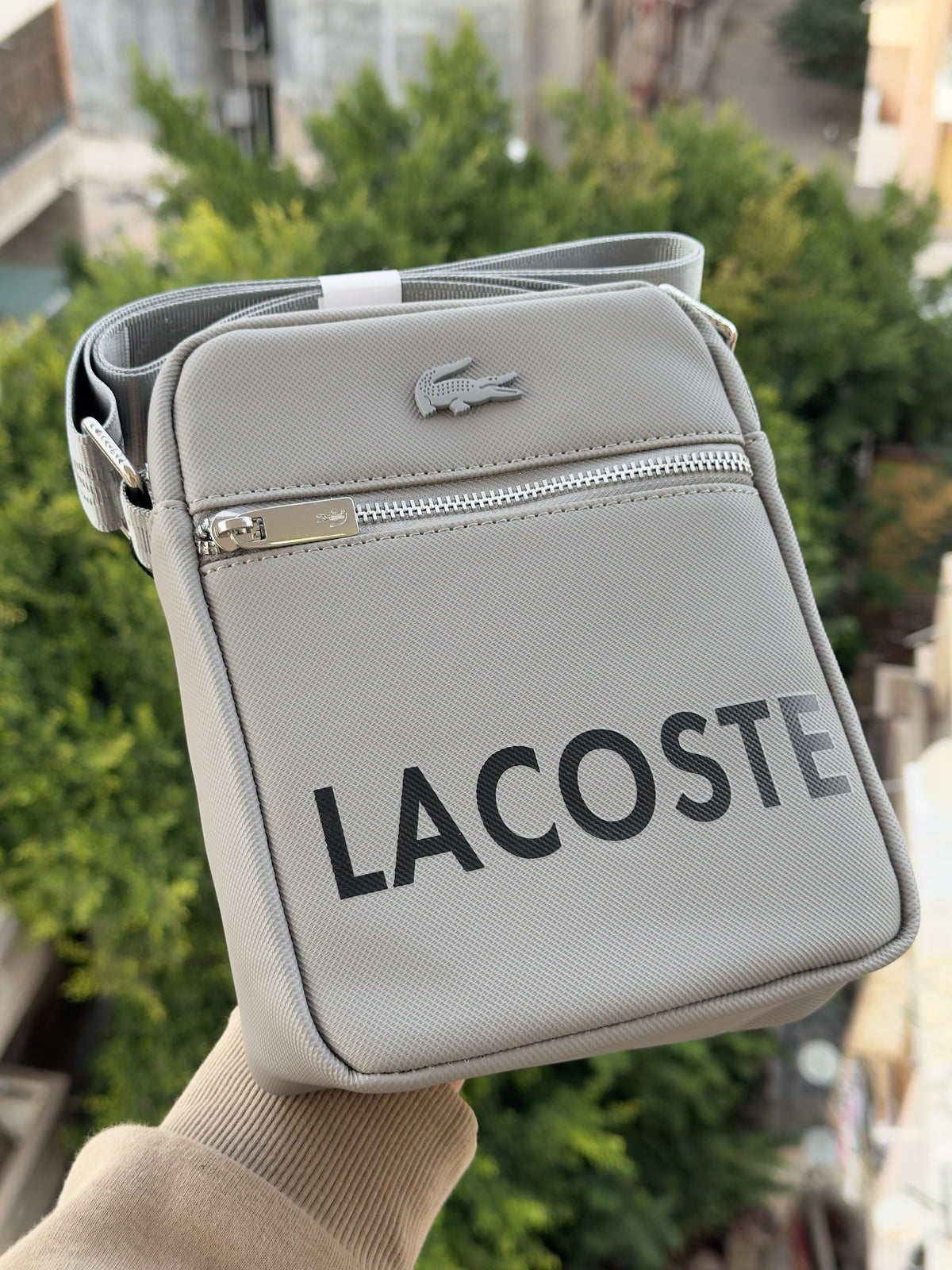 Lacoste grey cross bag