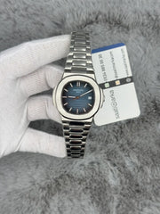 Patek nautilus automatic silver navy 40mm