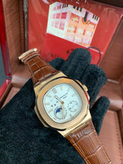 Patek nautilus moon phase rose gold 40mm
