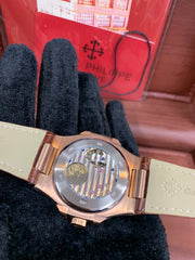 Patek nautilus moon phase rose gold 40mm