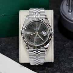 Rolex wimbledon automatic grey dial 40mm