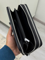 Lacoste navy carrow handbag