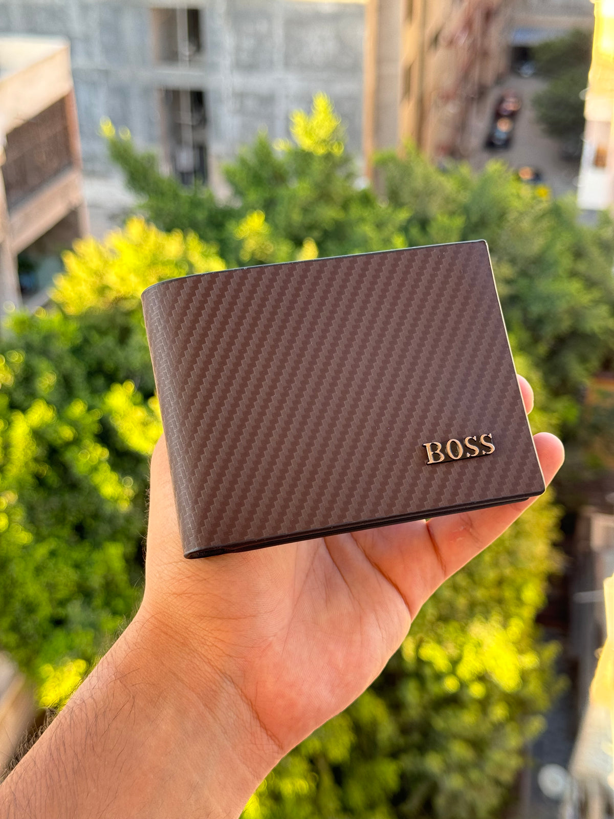 Boss brown wallet