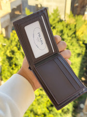 Prada brown wallet