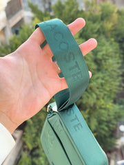 Lacoste green cross bag