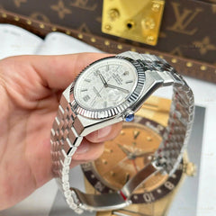 Rolex land dweller automatic full silver 41mm