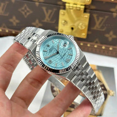 Rolex land dweller automatic silver tiffany 41mm