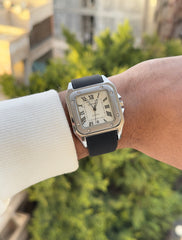 Cartier santos rubber