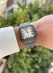 Cartier santos metal