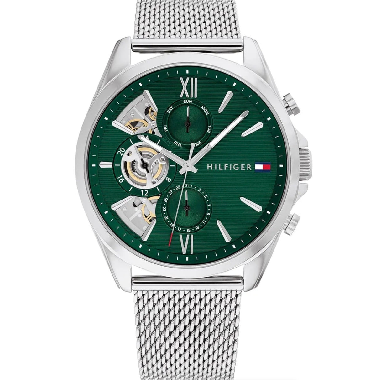 Tommy skeleton silver green