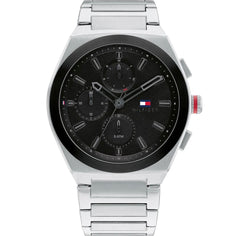 Tommy silver black chronograph
