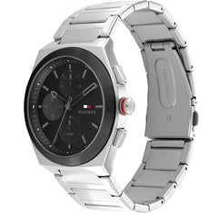 Tommy silver black chronograph