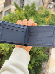 Dior blue wallet