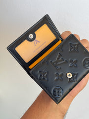 Lv black wallet and card holder