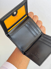 Lv black wallet and card holder